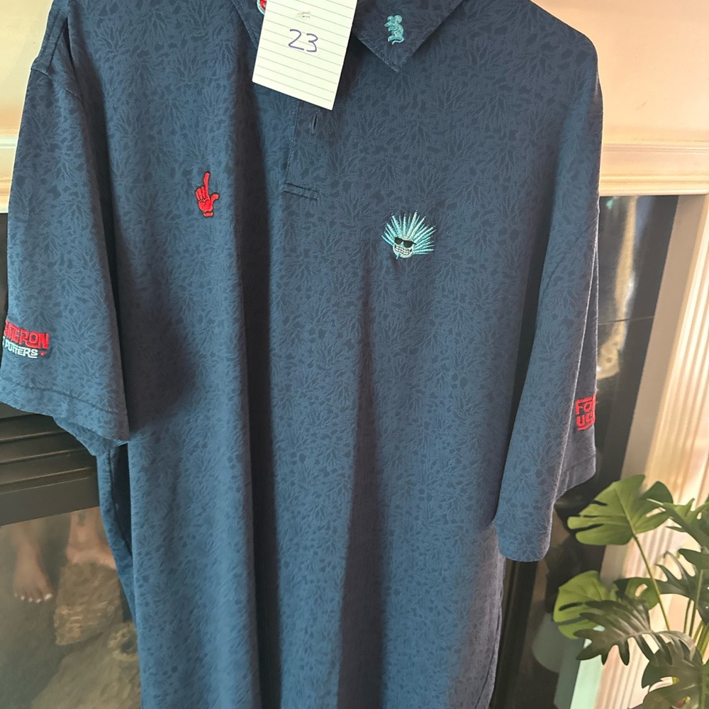 Scotty Cameron Navy Polo with Embroidered Accents